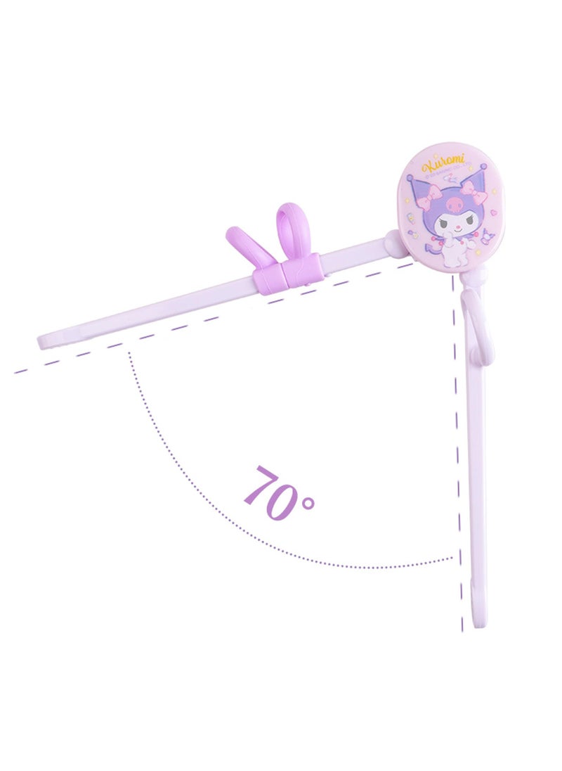 CMGTYYD - Training Chopsticks Set For Kids And Beginners, Right-Handed Tranining Chopsticks With Case, Chopstick Spoon Fork And Case Set, BPA Free Dishwasher Safe, Right Handed Only (Purple) - Image 1