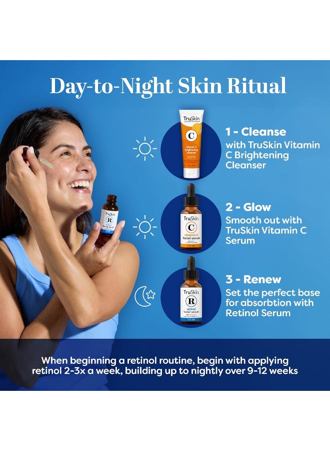 تروسكن سيروم ريتينول للوجه - سيروم لطيف مضاد للشيخوخة مع الريتينول وحمض الهيالورونيك وفيتامين E لشعور أكثر شبابًا - للعناية بالبشرة مصنوع لتحسين مظهر الخطوط الدقيقة والتجاعيد، 59 مل من تروسكين - Image 4