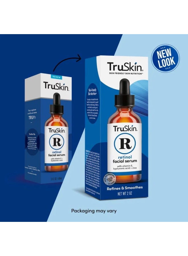 تروسكن سيروم ريتينول للوجه - سيروم لطيف مضاد للشيخوخة مع الريتينول وحمض الهيالورونيك وفيتامين E لشعور أكثر شبابًا - للعناية بالبشرة مصنوع لتحسين مظهر الخطوط الدقيقة والتجاعيد، 59 مل من تروسكين - Image 2