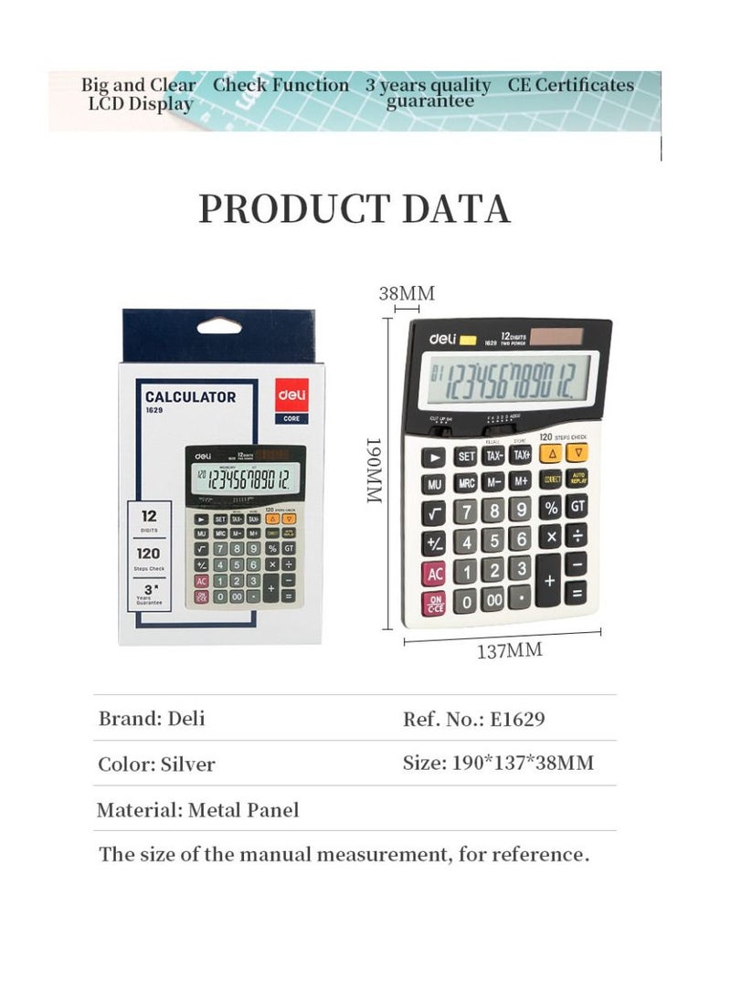 Deli 12-Digit Desktop Calculator With Tax Calculations  - Image 5