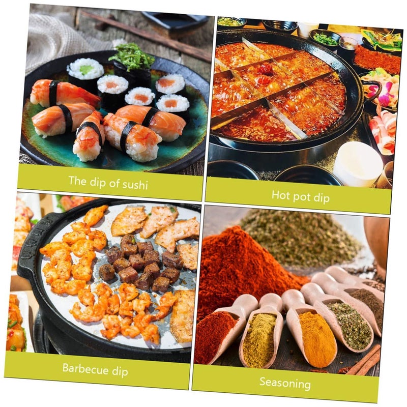 200pcs Assorted Color Thickened Sushi Plates Sauce Dishes Party Condiment Trays - Image 4