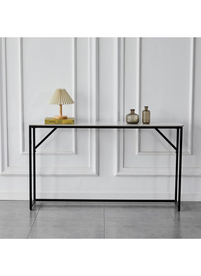 Home Box - Crompton Sintered Stone Console Bar Table 80 x 140 x 30 cm - Image 1