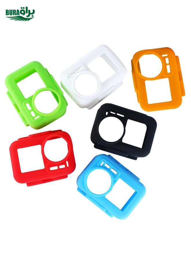 PULUZ Silicone Protective Case for DJI Osmo Action with Frame(Red)