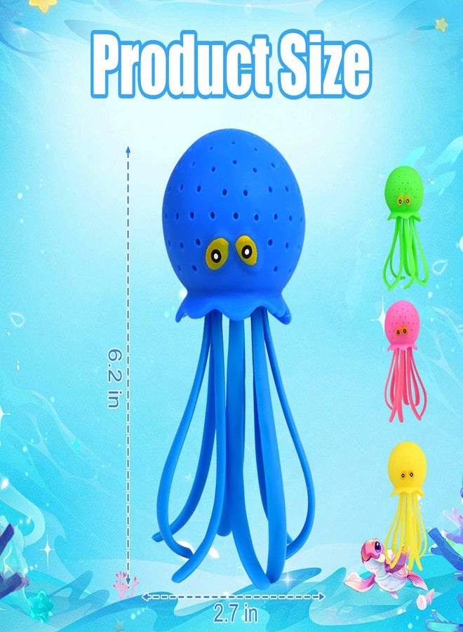 Auvitaya 4 PCS Octopus Water Balls, Sensory Stress Relief Floating Pool Toys for Kids, Water Splash Balls Toddler Swim & Bath Toys, Christmas Goodie Bag Fillers for Babies - Image 3