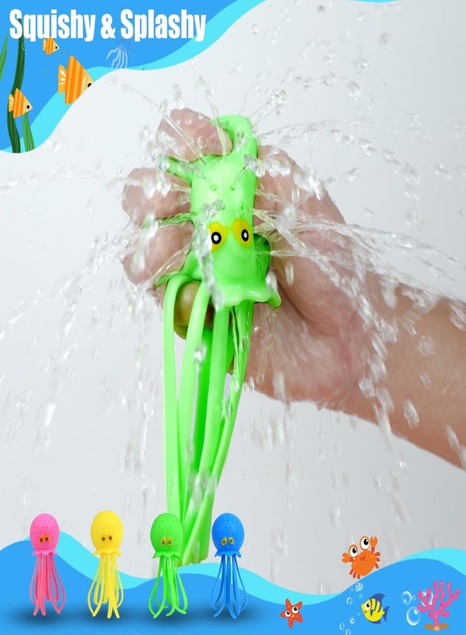 Auvitaya 4 PCS Octopus Water Balls, Sensory Stress Relief Floating Pool Toys for Kids, Water Splash Balls Toddler Swim & Bath Toys, Christmas Goodie Bag Fillers for Babies - Image 4