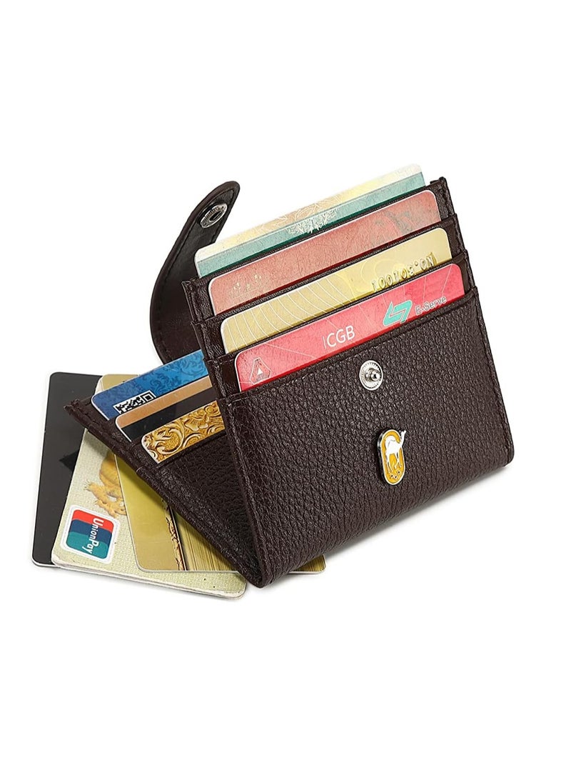 RAHALA Rahala Men's 4-sided Bifold Leather Cardholder (Brown) - No:RA107  - Image 3
