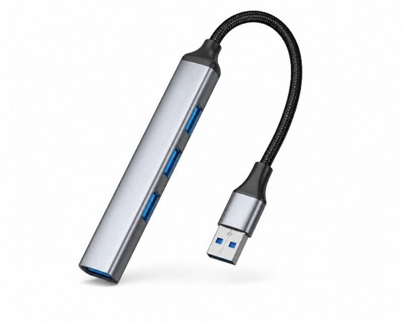 4 Port USB 3.0 Hub – High Speed USB Splitter with Data Transfer up to 5Gbps – 1 USB 3.0 Port and 3 USB 2.0 Ports – Plug and Play No Driver Needed – Compatible with Laptop, PC and Tablet – Practical Everyday Use - Image 1