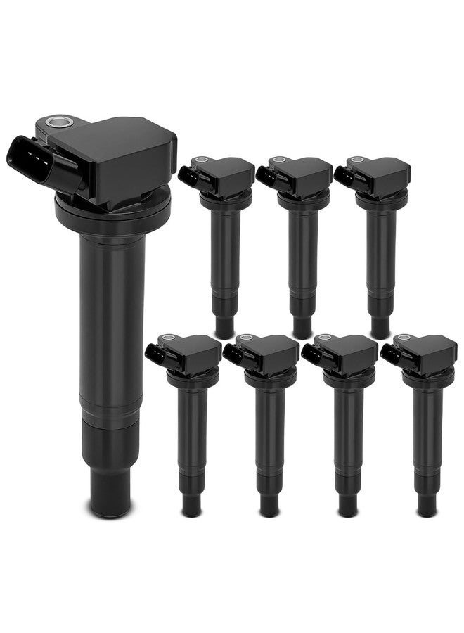 YHTAUTO Set of 8 Ignition Coils Pack for Toyota Land Cruiser 4Runner Sequoia Tundra Lexus GS430 LS430 GX470 LX470 LX570 SC430 - Image 1