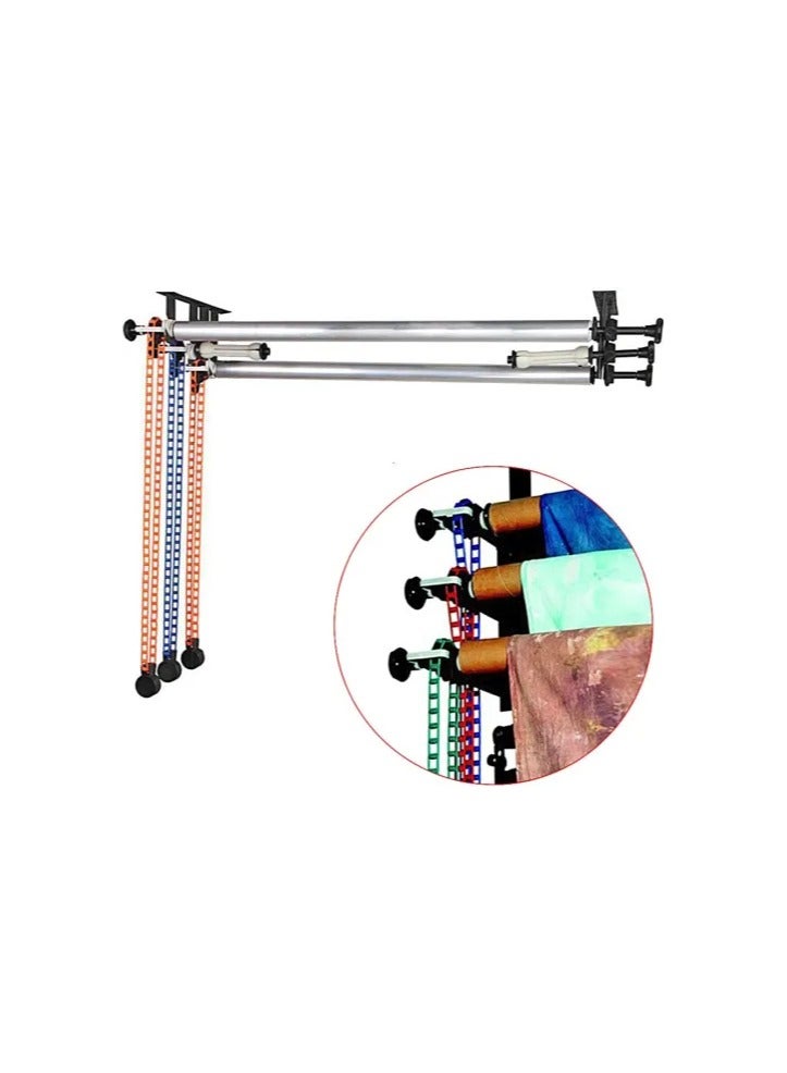 Promage 3 Roller Wall Mount Background Support System Manual Photography Backdrop Holder Studio Kit with Hooks Chains Durable Easy-to-Use - Image 3