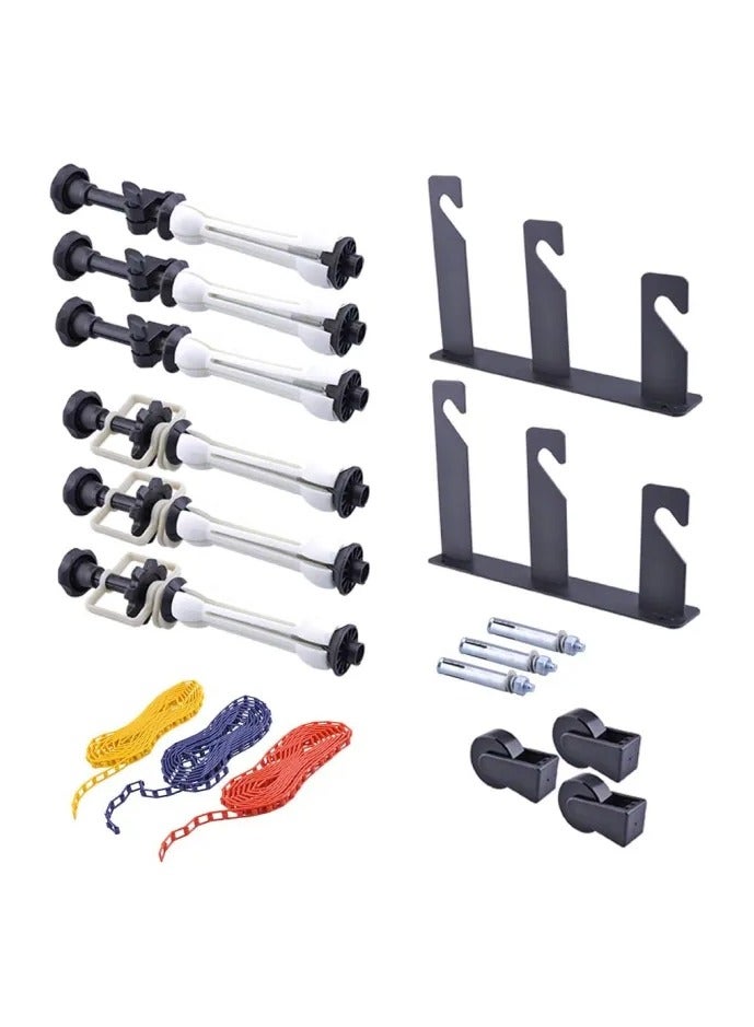 Promage 3 Roller Wall Mount Background Support System Manual Photography Backdrop Holder Studio Kit with Hooks Chains Durable Easy-to-Use - Image 1