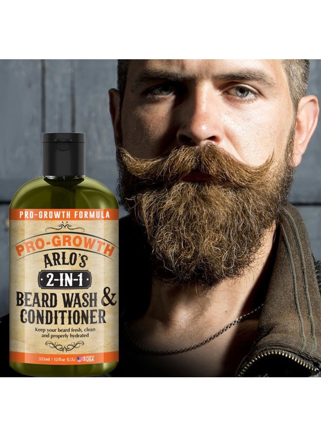 Arlo's 2-in-1 Beard Wash and Conditioner 12 oz. - Pro Growth Formula - Image 4