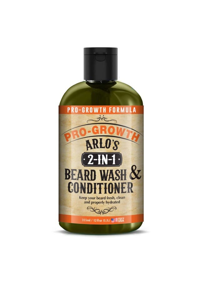 Arlo's 2-in-1 Beard Wash and Conditioner 12 oz. - Pro Growth Formula - Image 1