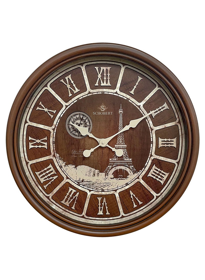 Schobert Wooden Silent Silky Move Big Wallclock 6423 - Image 1