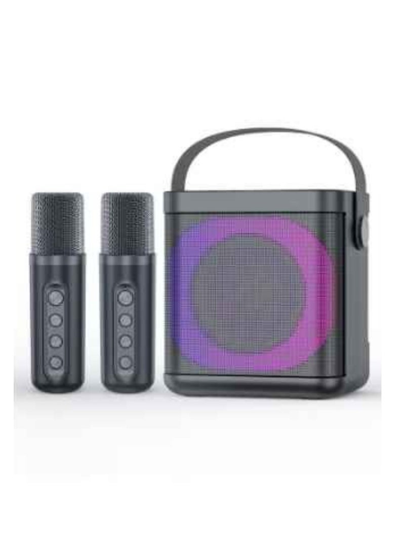 YS-307 Karaoke Bluetooth Speaker Dual Microphone Card Microphone Integrated K Song Bluetooth Subwoofer - Image 1