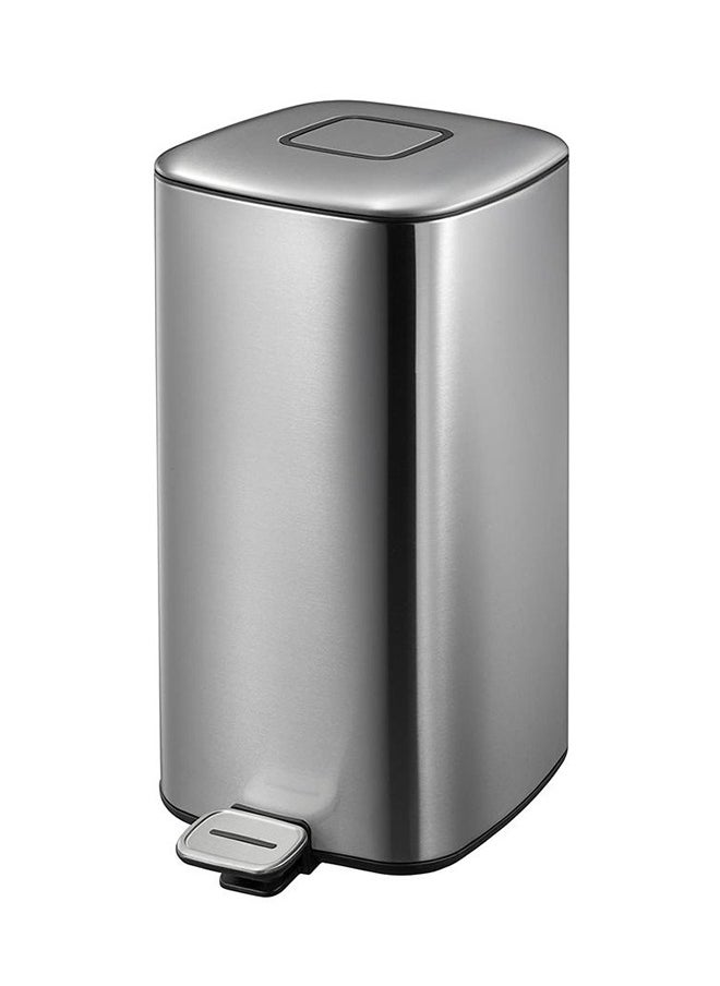 EKO - REGENT SERIES | 32L Metallic Grey Pedal Trash Bin | Brushed Stainless Steel, Soft-Closing, Fingerprint-Resistant Design | Modern Waste Solution for Home, Office, and Commercial Spaces - Image 1