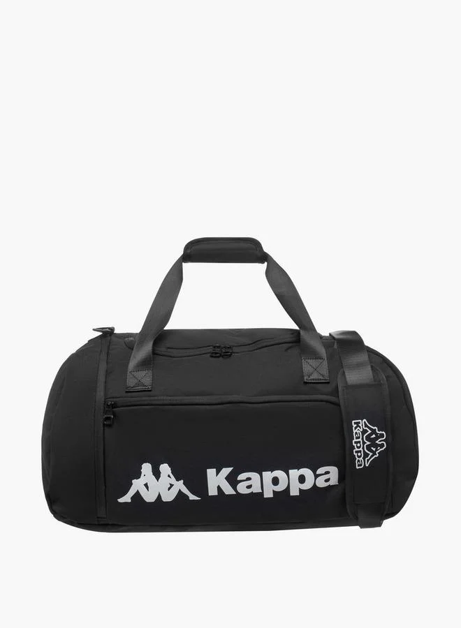 كابا حقيبة دافل بطبعة شعار مع حزام قابل للفصل