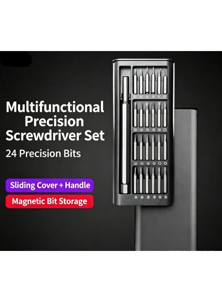 24-in-1 Small Precision Screwdriver Set, Professional Magnetic Mini Repair Tool Kit for Phone, Computer, Watch, Laptop, Macbook, Ring Doorbell, Eyeglass, Electronic, [Bearing Steel] Screw Driver - Image 2