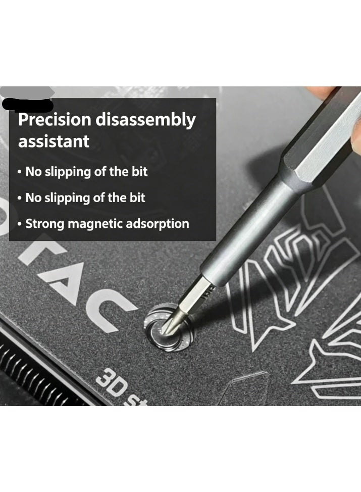 24-in-1 Small Precision Screwdriver Set, Professional Magnetic Mini Repair Tool Kit for Phone, Computer, Watch, Laptop, Macbook, Ring Doorbell, Eyeglass, Electronic, [Bearing Steel] Screw Driver - Image 4