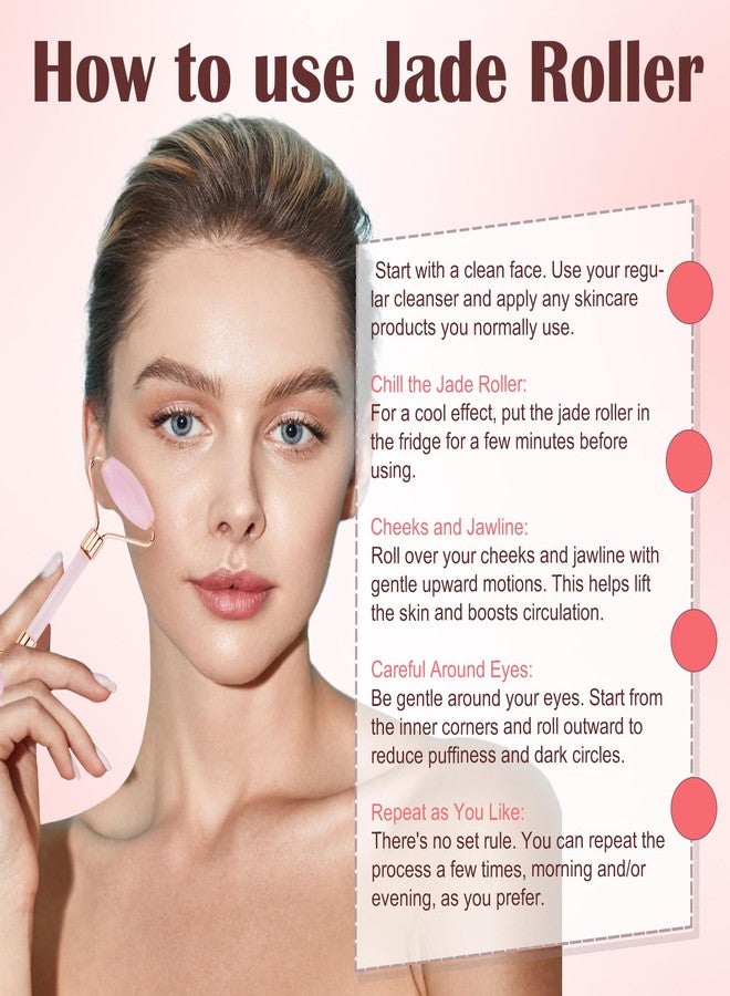 CUBACO Spa Headband and Wristband Set for Women with Ice Jade Roller and Gua Sha, Skin Care Set Tools Puffy Makeup Headband Teen Girl Gifts Trendy Stuff Hair Accessories for Women - Image 2