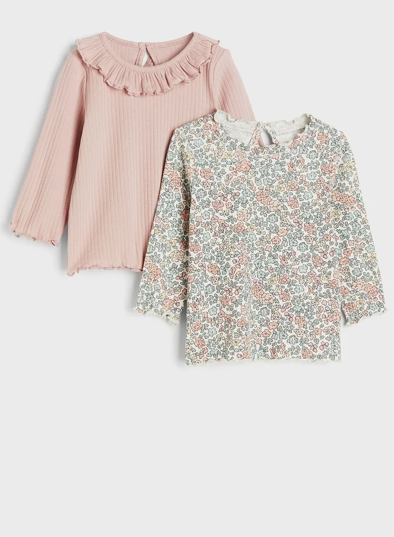H&M Kids 2 Pack Assorted Ribbed Tops