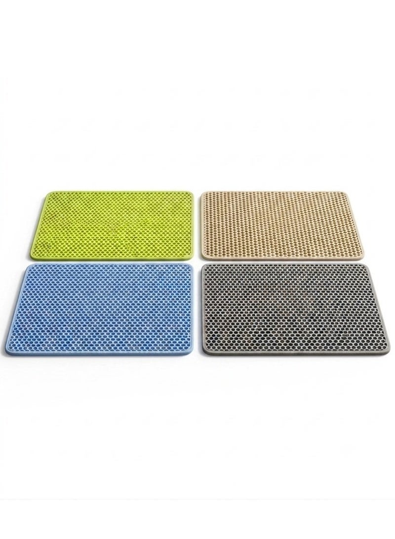 Wall-Mounted Catnip Ball Toy _1 piece & 1 Cat Litter Trapping Mat - Anti-Scatter, Easy-to-Clean Pet Litter Mat Bundle - Image 3