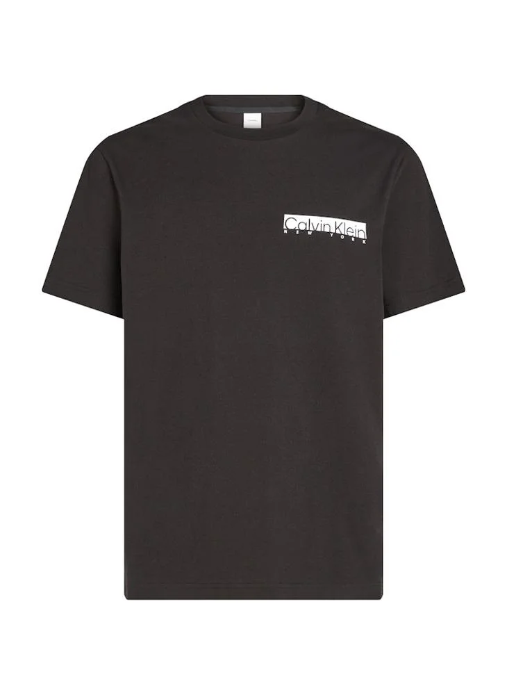 CALVIN KLEIN Logo Print Crew Neck T-Shirt