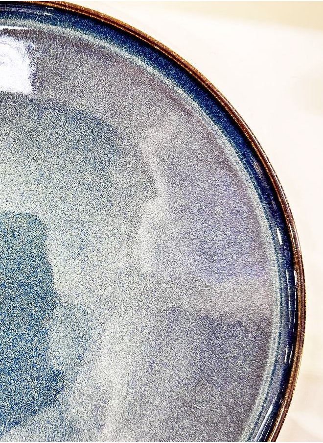 bonna - Bonna Sphere Ocean Hygge Flat Plate - Premium Porcelain - made in Turkey - Image 1