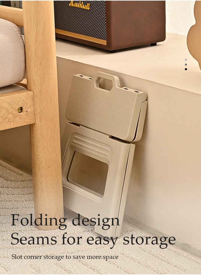DUNISO 2 Pcs Folding step stool,portable footstool outdoor stool,anti slip step stool，can be carried by hand, suitable for kitchen, bathroom, garden,22*20.5*20cm  - Image 2