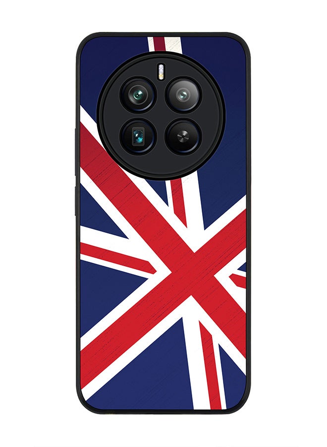 Stylizedd Rugged Black edge case for Realme 12 Pro / Realme 12 Pro Plus 5G, Slim fit Soft Case Flexible TPU Gel Thin Cover -  Flag Of UK - Image 1