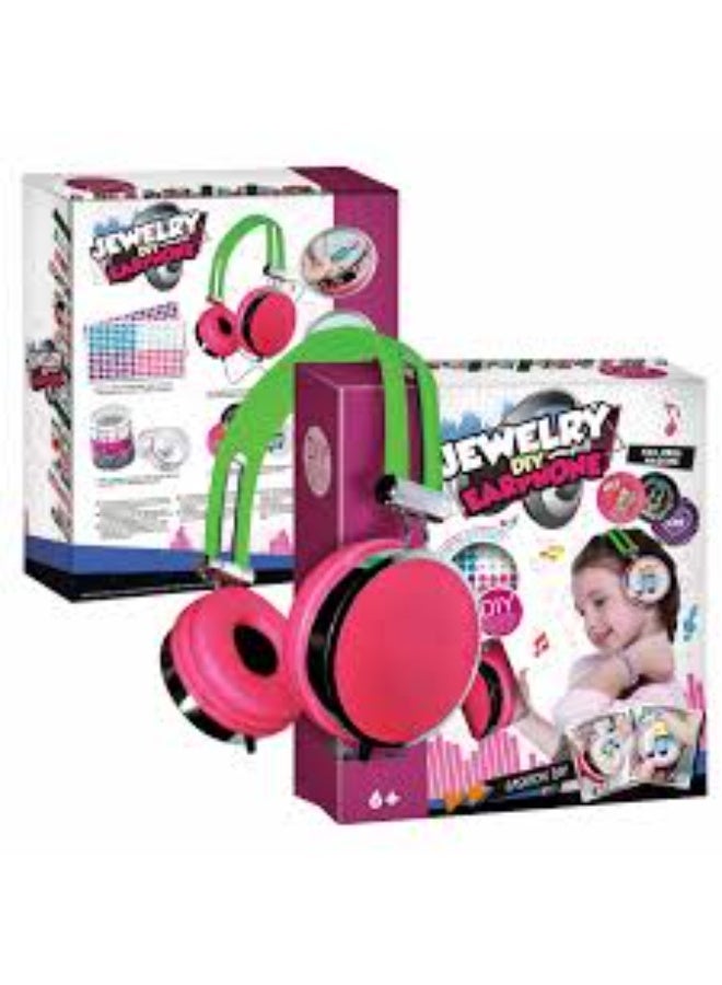 مجموعة أدوات صنع سماعات الأذن والمجوهرات للفتيات - صممي سماعات الأذن الأنيقة الخاصة بك باستخدام الملصقات والمزيد! - Image 3