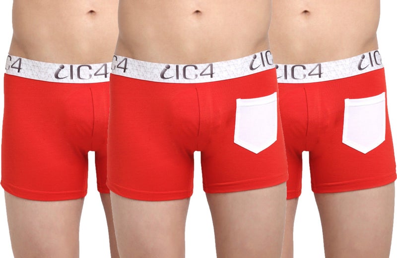 IC4 Store Red Men's Pocket Trunks for Men - Image 1