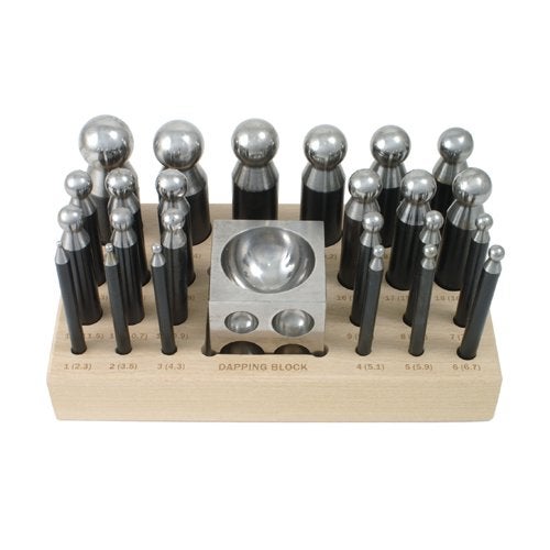 SFC TOOLS Dapping Set - 24 Punches and Block for Jewelry Making - SFC Tools - 25-617 - Image 3