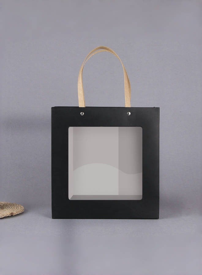 Black Gift Boxes Set 23*23*8cm With Gift Bags Present Box For Men's,Birthday,Bridesmaid Proposal Box - Image 3