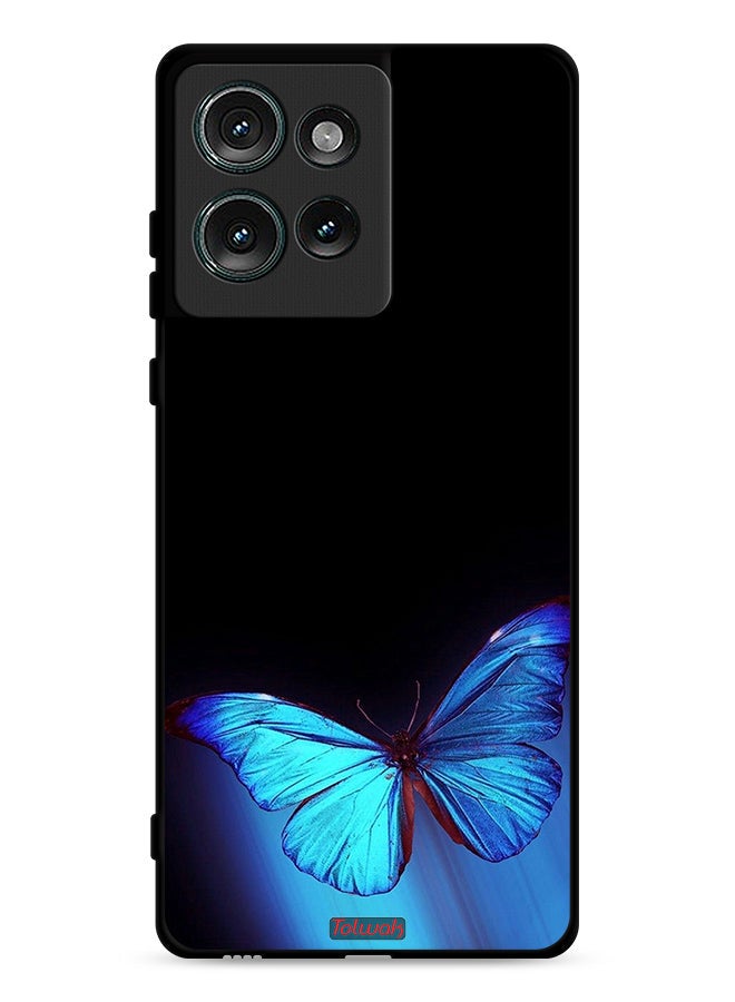 Tolwak Motorola Edge 50 Protective Case Cover Butterfly Art - Image 1