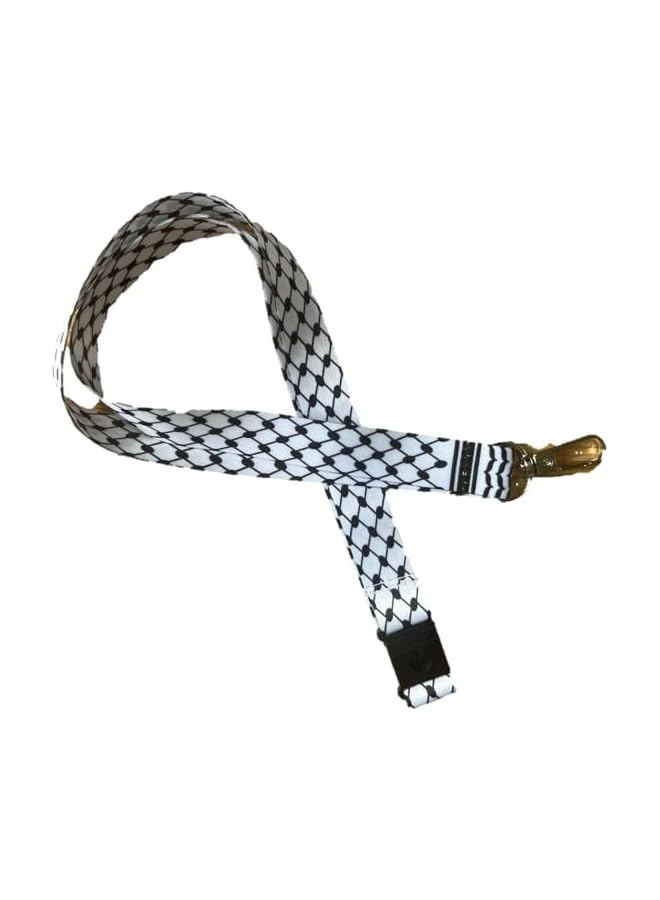 Green Tiger Stylish Body Strap Lanyard - Fashion Accessory for Pants Skirt Bag Shorts Or Use as Keychain - Trending Kufiya Palestine Flotilla - Gift 4 Watermelon Lovers - Works Casual & Formal - Unisex - Image 1