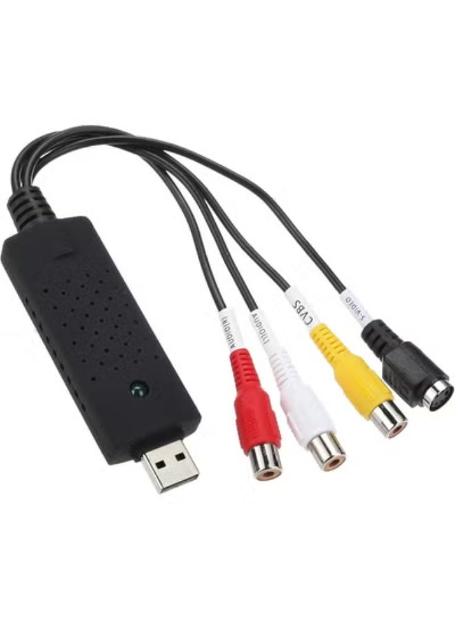 USB VHS to DVD Video & Audio Converter – Capture Card Adapter for Digitizing Old Tapes – Easy Plug & Play Transfer - Image 1