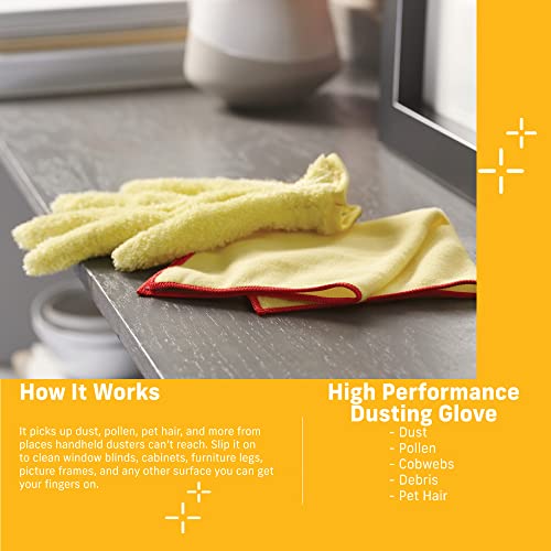 E-Cloth High Performance Dusting Glove, Premium Reusable Microfiber Dusters for Cleaning, 100 Wash Guarantee, 1 Pack - Image 2