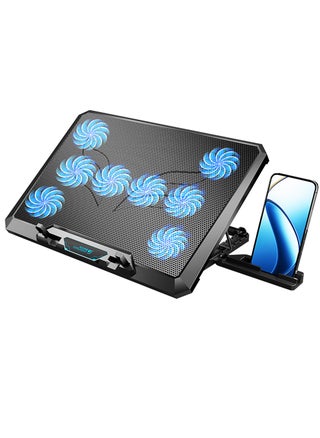 Laptop Cooling Pad with 8 Quiet Fans 5 Angles 2 USB Port, Laptop Cooler for 12.1-17.3" Laptop - pzsku/Z92AF74E593F34A7D2B8FZ/45/_/1722413604/41f14c7b-e01d-494a-91c2-9004cc23f5d5