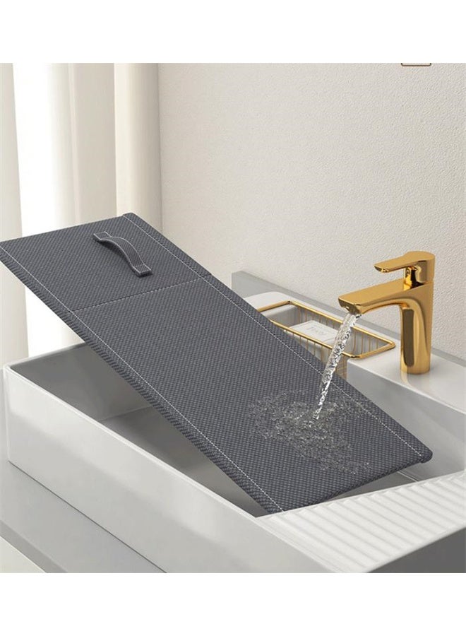 HOMESTAR Set of 2 Large Size Wardrobe Clothes Organizers, 6-Compartment Foldable Drawer Organizers with Handles, for Pants, Sweaters, Jeans, Grey - Image 4