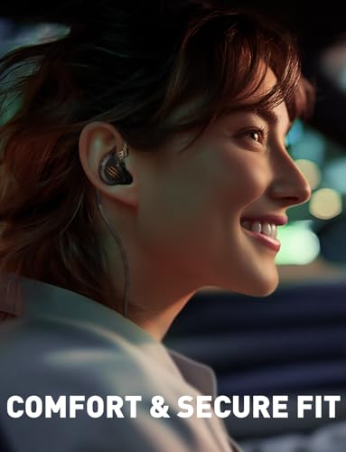 Rythflo In Ear Monitors Headphones, HiFi Wired Earbuds with Noise Isolating, Type-C with Microphone Earphone, IEM Headset with Detachable Recessed 2Pin Cable for Gaming, Musicians, Singer (with Mic USB-C) - Image 5