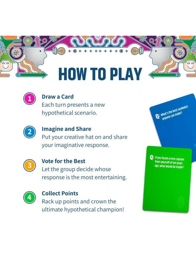 Breaking Games Hypothetically Fun - an Icebreaker Card Game, 350 Thought-Provoking Questions for Deeper Connections & Endless Laughs - Perfect for Game Night & Gatherings, Ages 17+ - Image 4
