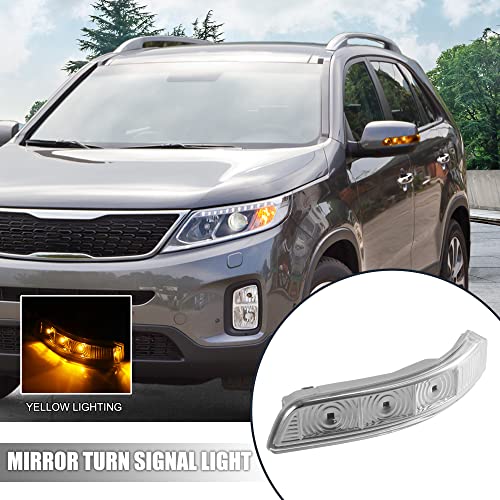 X AUTOHAUX Car 3 LED Front Left Side Mirror Turn Signal Light No.87613-2P000 for Kia Sorento 2012 2014 2015 - Image 2