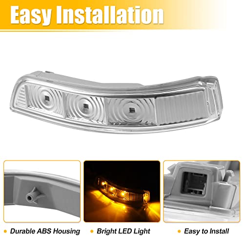 X AUTOHAUX Car 3 LED Front Left Side Mirror Turn Signal Light No.87613-2P000 for Kia Sorento 2012 2014 2015 - Image 5