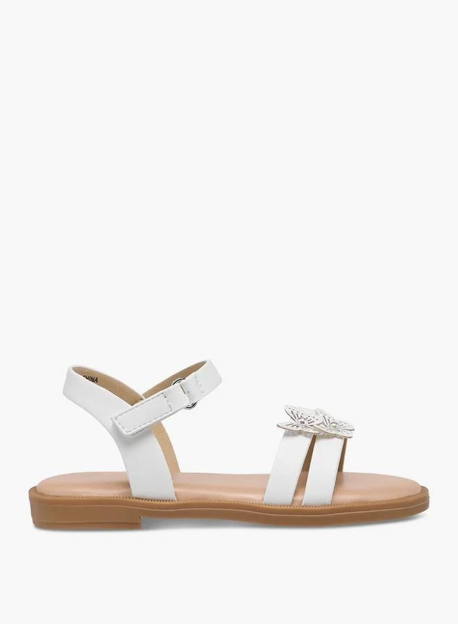 Flora Bella By Shoexpress Girls Hook & Loop Strap Sandals