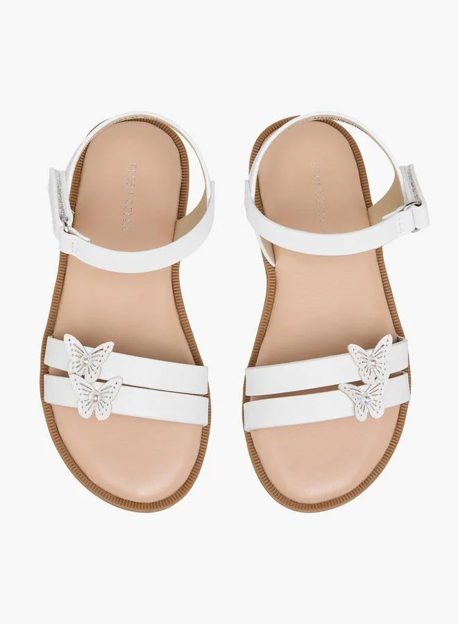 Flora Bella By Shoexpress Girls Hook & Loop Strap Sandals