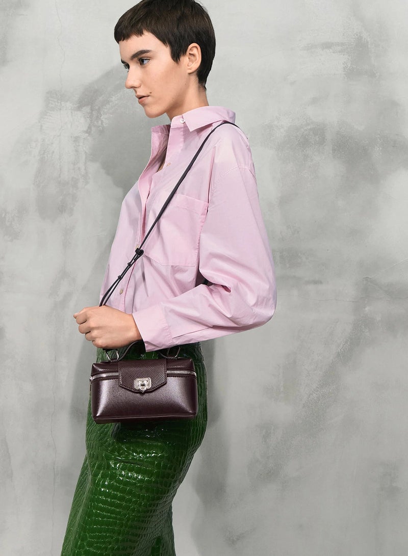 Charles & Keith Arwen Top Handle Vanity Bag - Image 2