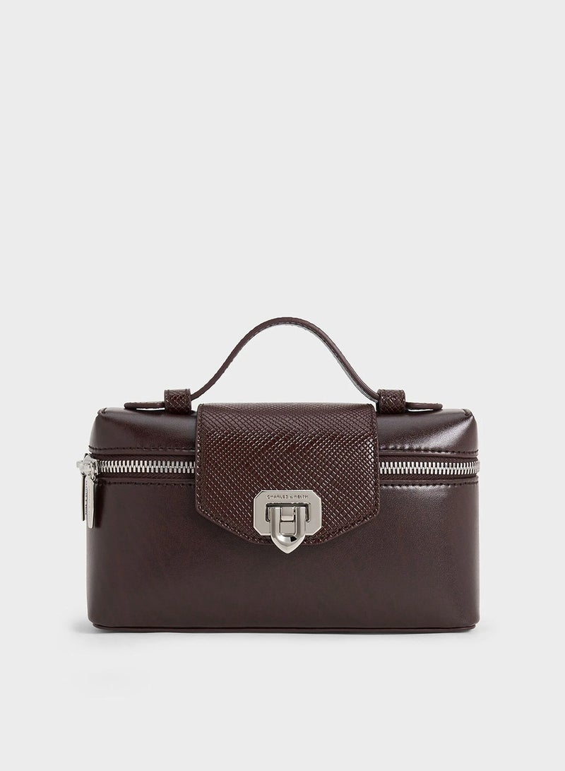 Charles & Keith Arwen Top Handle Vanity Bag - Image 1