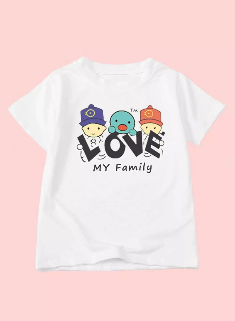 Toddler Boys Cartoon And Letter Graphic T-Shirt