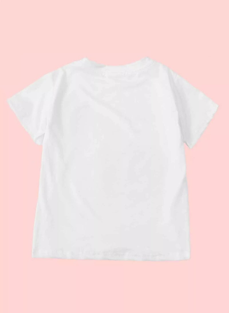 Toddler Boys Cartoon And Letter Graphic T-Shirt
