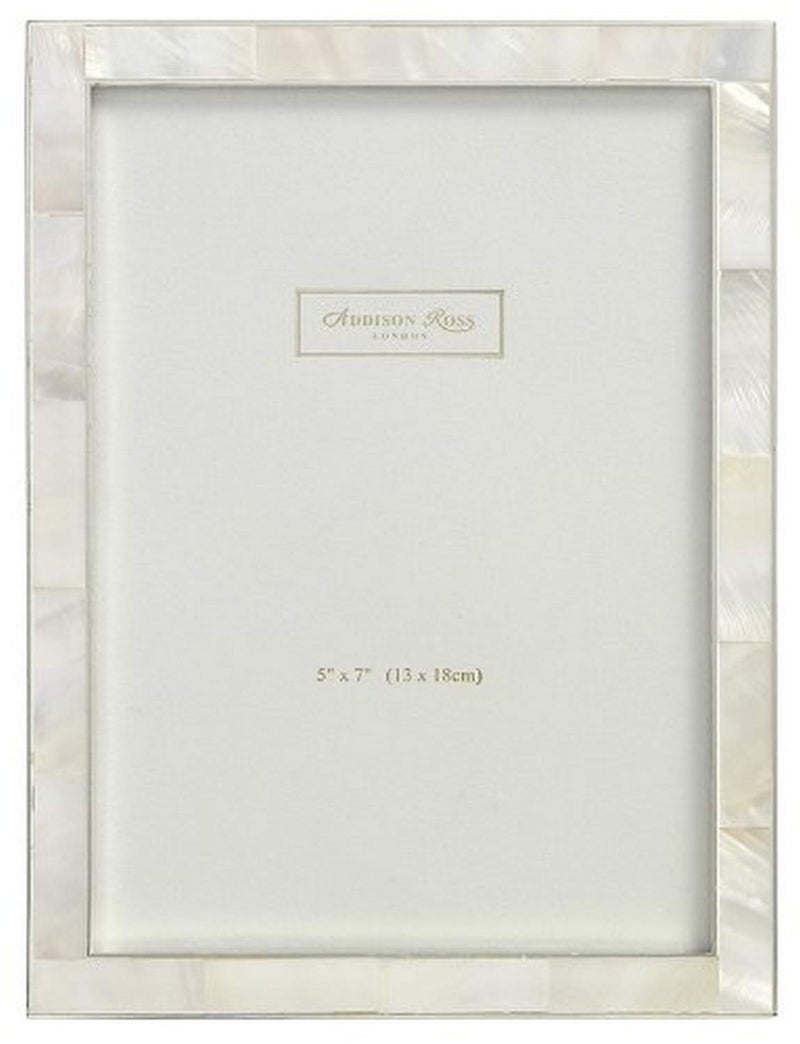Addison Ross, Shell Photo Frame, 5x7, Mother of Pearl & Silver, 5 x 7 Inches - Image 1
